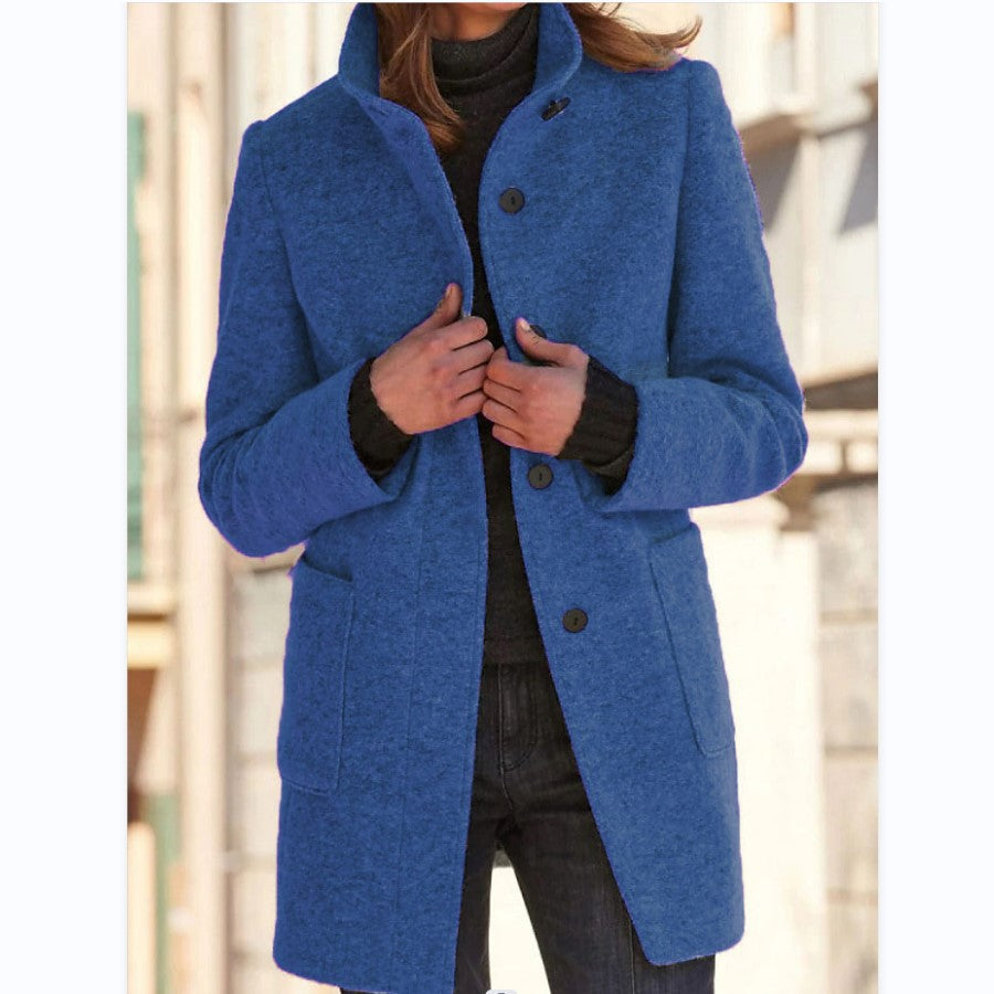 Isabella™ | Elegant lang frakke med knapper