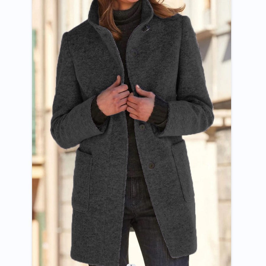 Isabella™ | Elegant lang frakke med knapper