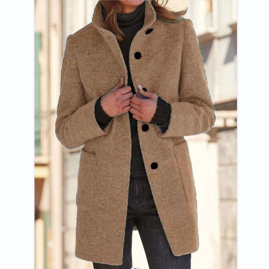 Isabella™ | Elegant lang frakke med knapper