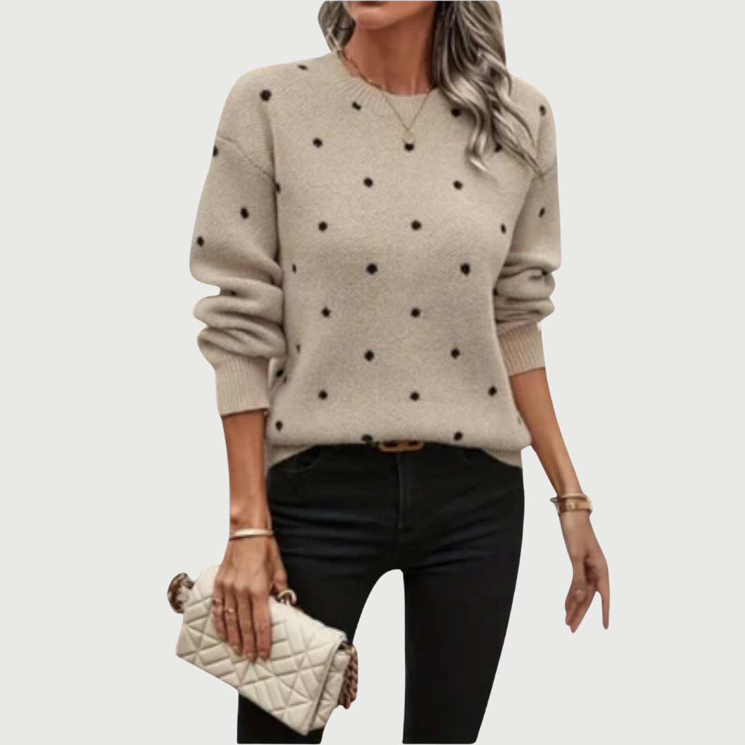Imelda – Casual Long-Sleeve Knit Sweater