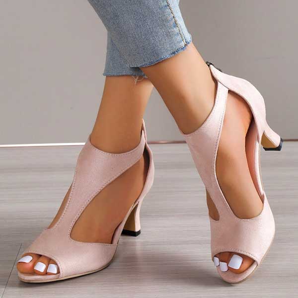 Nerissa – Cutout Peep Toe Heels