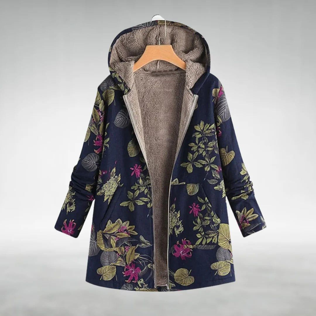 Melvaris | floral fleece jacket